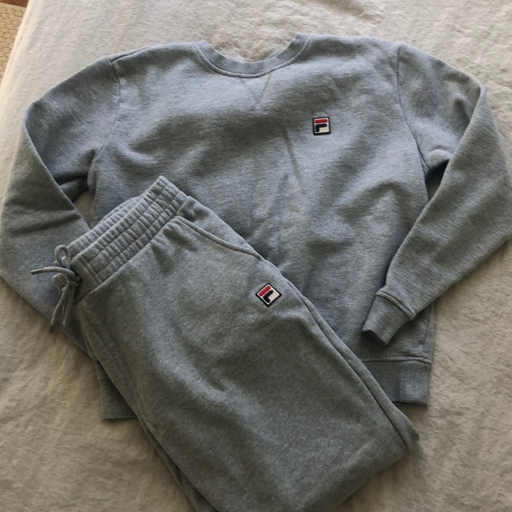 Fila Grey Sweatsuit- M/L fit